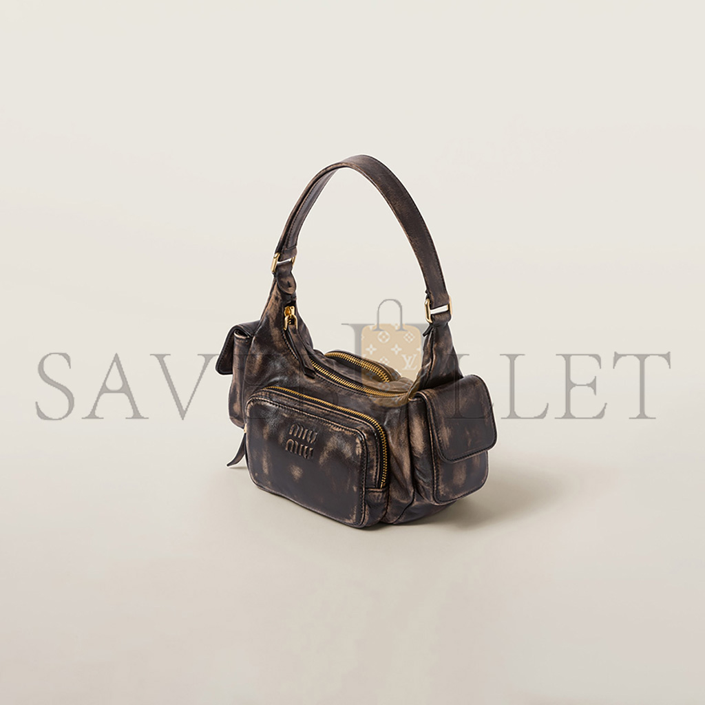 MIU MIU NAPPA LEATHER POCKET BAG 5BC146 (21*12*6cm) MIU MIU NAPPA LEATHER POCKET BAG 5BC146 (21*12*6cm)
